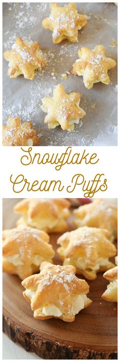 20 Minute Snowflake Cream Puffs