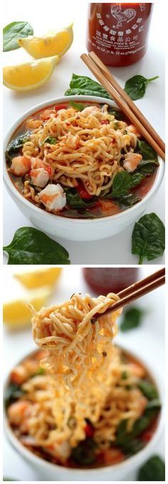 20-Minute Sriracha Shrimp Ramen