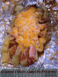 3 Cheese & Bacon Campfire Potatoes