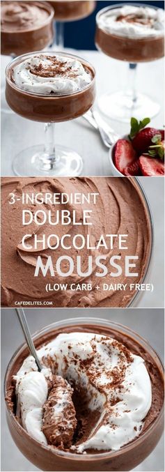 3- Ingredient Chocolate Mousse (Low Carb