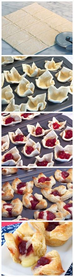 3-Ingredient Cranberry Brie Bites