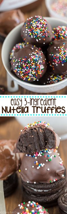 3 ingredient Nutella Truffles