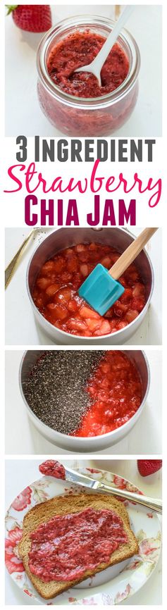 3 Ingredient Strawberry Chia Jam