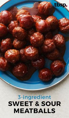 3-Ingredient Sweet and Sour Meatballs