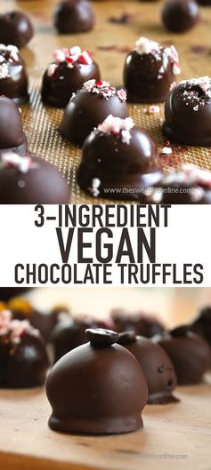 3 Ingredient Vegan Chocolate Truffles