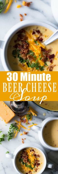 30 Minute Beer Cheese Soup