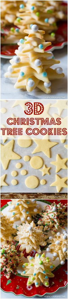 3D Christmas Tree Cookies