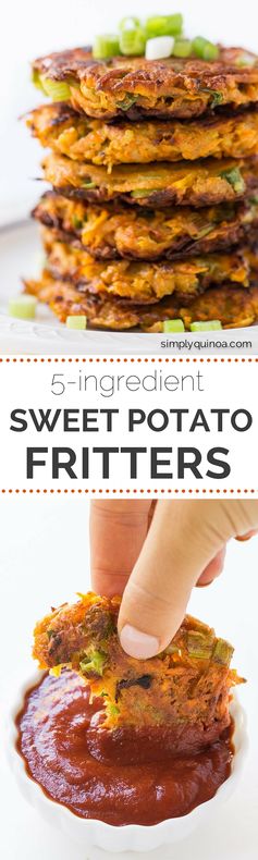 5-Ingredient Sweet Potato Quinoa Fritters