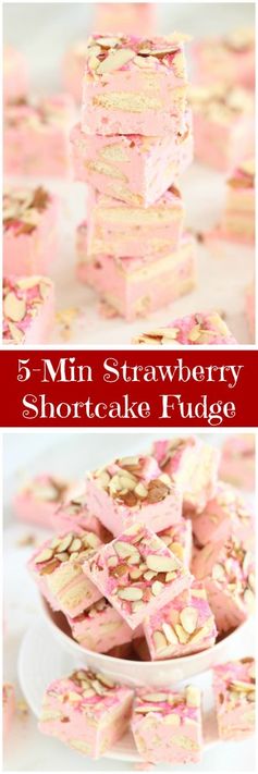 5-Minute Strawberry Shortcake Fudge