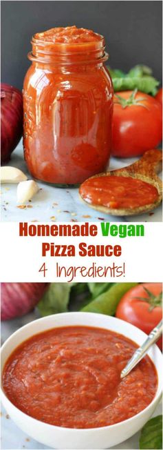 6 Ingredient Homemade Vegan Pizza Sauce