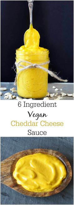 6 Ingredient Vegan Cheddar Cheese Sauce