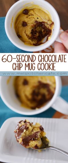 60-Second Chocolate Chip Mug Cookie