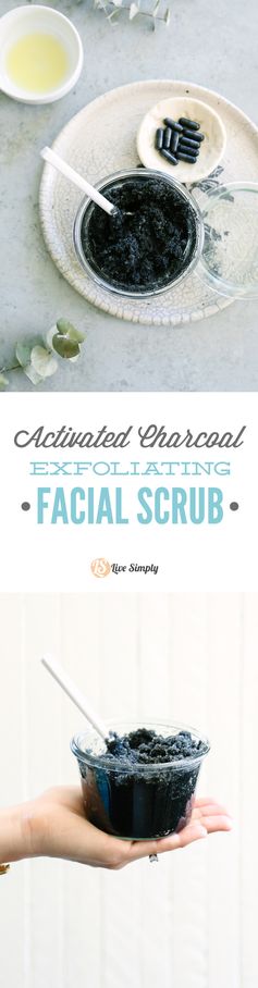 Activated Charcoal Exfoliating Facial Scrub