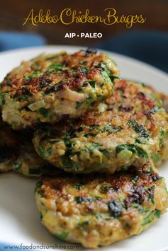 Adobo Chicken Burgers (AIP, Paleo, GF