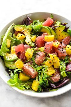 Ahi Tuna Poke and Mango Salad