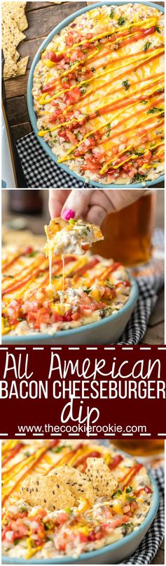 All American Bacon Cheeseburger Dip