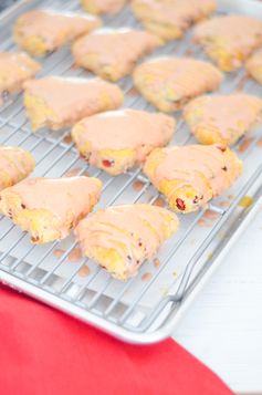 Amaretto cherry scones