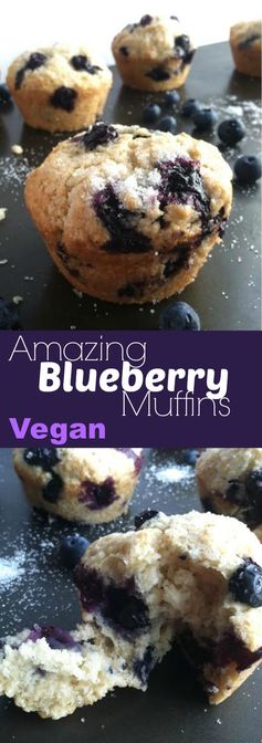 Amazing Blueberry Muffins - Vegan