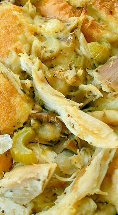 Amish Roast Turkey (or Chicken and Dressing Casserole