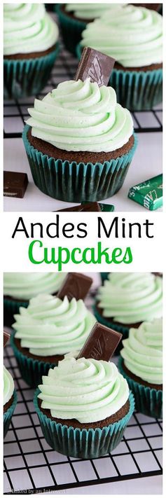 Andes Mint Cupcakes