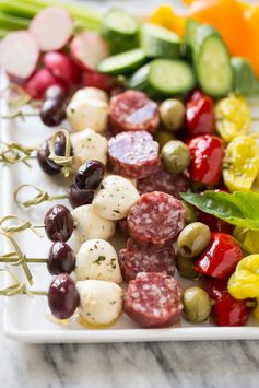 Antipasto Skewers & Ideas for an Awards Show Party