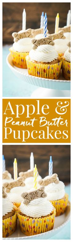 Apple & Peanut Butter Pupcakes