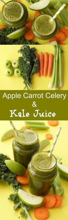 Apple Carrot Celery and Kale Juice