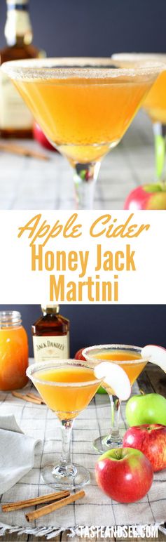 Apple Cider Honey Jack Martini