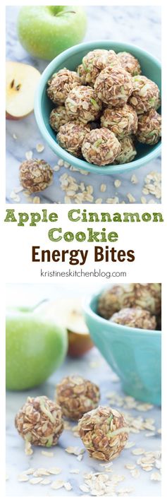 Apple Cinnamon Cookie Energy Bites