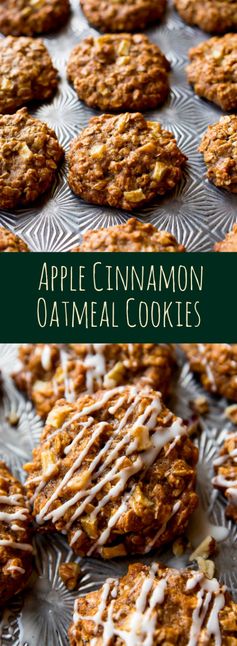 Apple Cinnamon Oatmeal Cookies