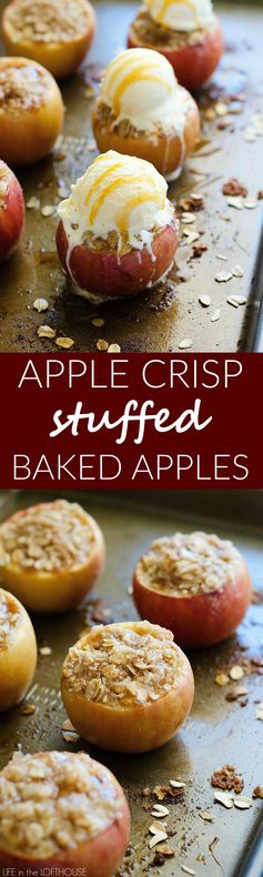 Apple Crisp Stuffed Baked Apples