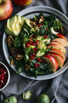 Apple, Kale and Brussels Sprouts Salad