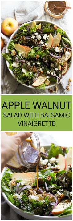 Apple Walnut Salad with Balsamic Vinaigrette