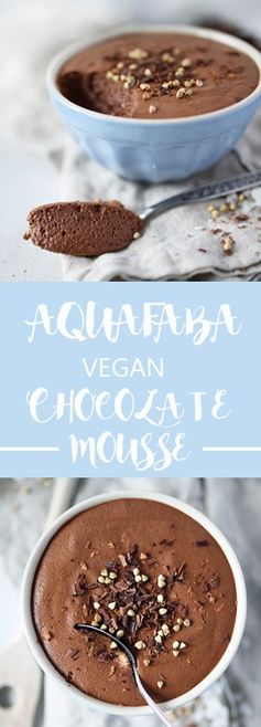 Aquafaba Chocolate mousse - 3 ingredients, vegan and glutenfree
