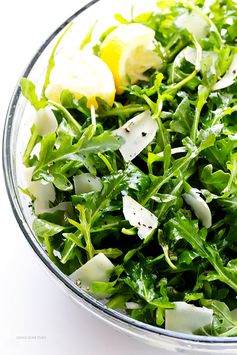 Arugula Salad with Parmesan, Lemon and Olive Oil