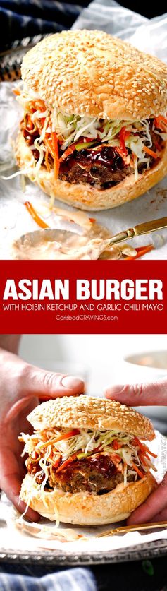 Asian Burger with Hoisin Ketchup