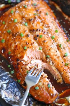 Asian Salmon in Foil