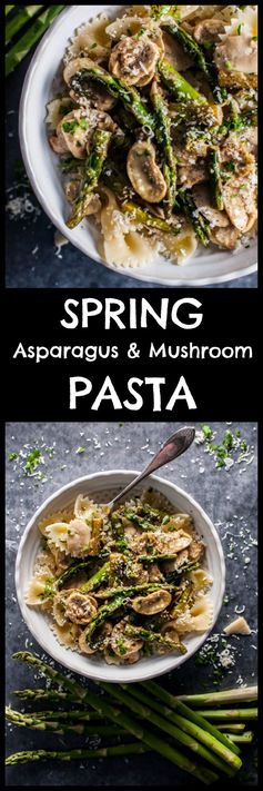 Asparagus and Mushroom Pasta