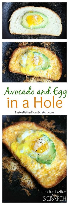 Avocado and Egg in a Hole
