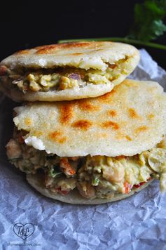 Avocado + Chickpea Arepas