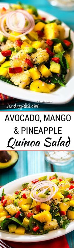 Avocado, Mango and Pineapple Quinoa Salad