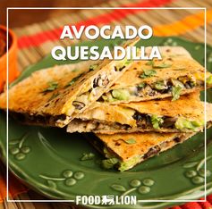 Avocado Quesadilla with Chipotle Black Beans