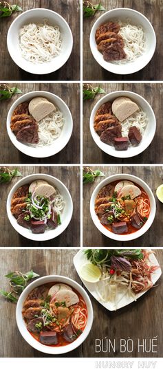 Bún Bò Huế - Spicy Vietnamese Beef & Pork Noodle Soup