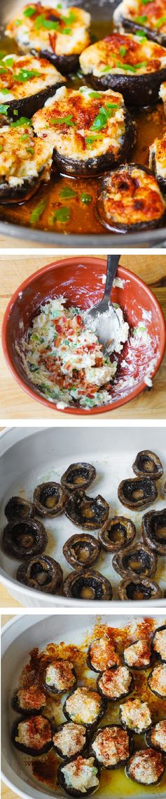 Bacon and Cheese Stuffed Mushrooms