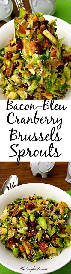 Bacon Bleu Cranberry Brussels Sprouts