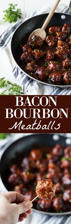 Bacon Bourbon Meatballs
