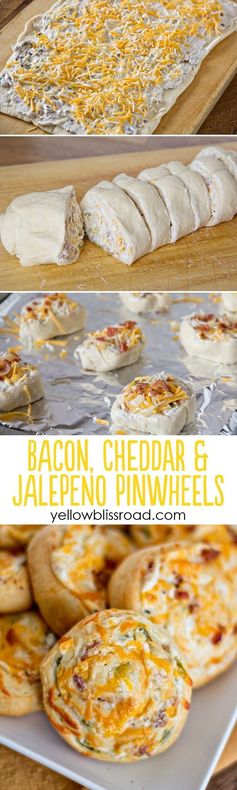 Bacon, Cheddar & Jalapeno Pinwheels