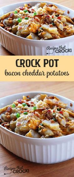 Bacon Cheddar Crock Pot Potatoes