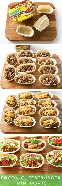 Bacon Cheeseburger Mini Taco Boats™