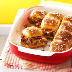 Bacon Cheeseburger Slider Bake